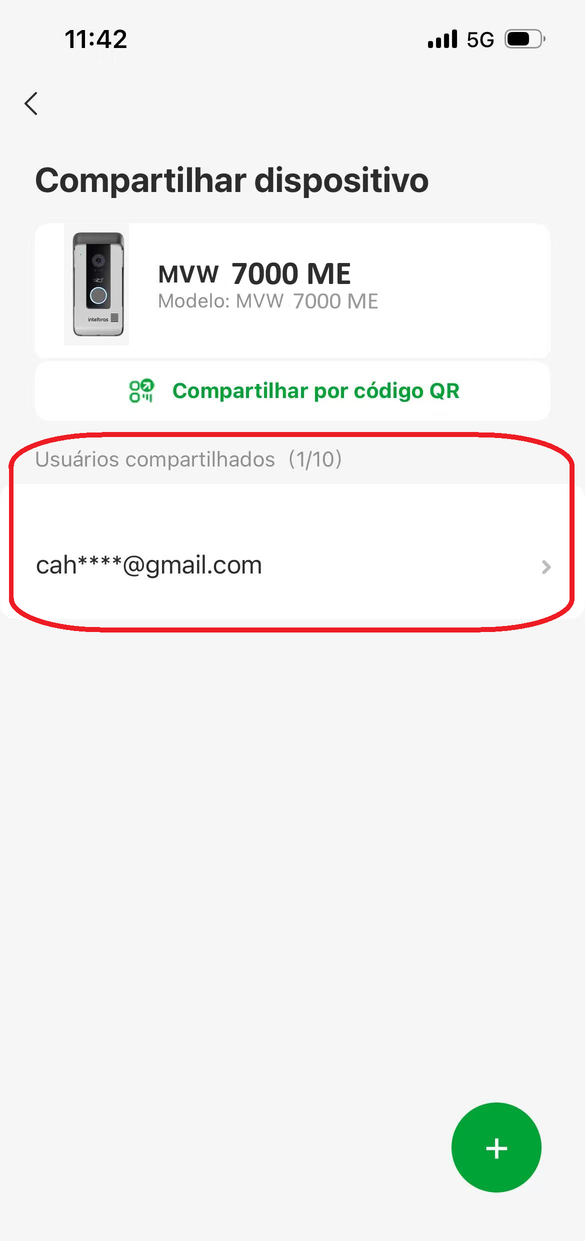 Compartilhamento por QR Code